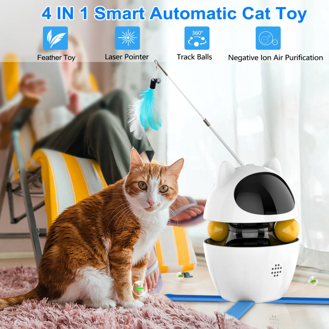PlayKitty™ - 4-in-1 Interactive Cat Toy